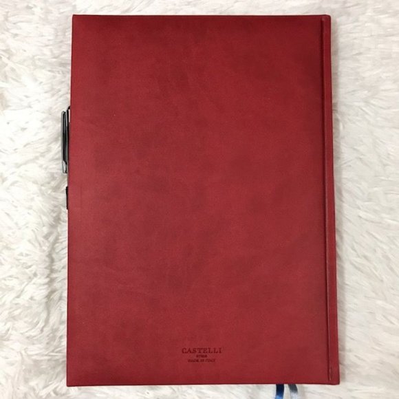 NWOT Castelli Red Italian Genuine Leather MATRIX Imagine All You Can Be Journal - Picture 5 of 10